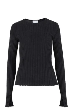 Brera Merino Long-Sleeve Top Black<Salanida Cheap
