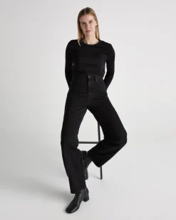 Brooke High Barrel Nero Nero<MUD Jeans Sale