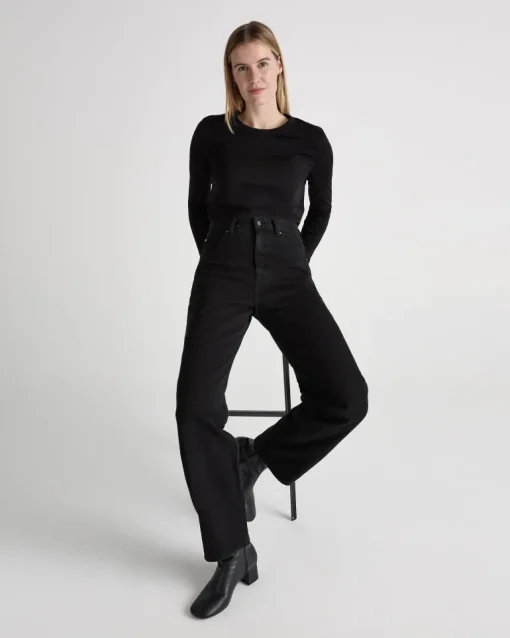 Brooke High Barrel Nero Nero<MUD Jeans Sale