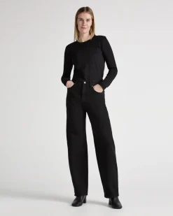 Brooke High Barrel Nero Nero<MUD Jeans Sale