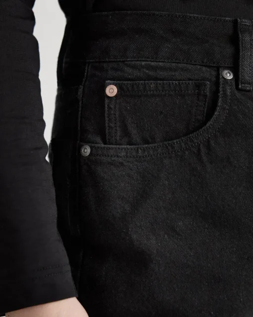 Brooke High Barrel Nero Nero<MUD Jeans Sale
