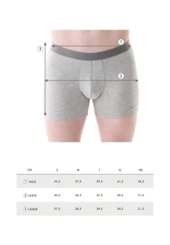 Brunno Boxer Brief 3-Pack Grey Melange<ORGANICATION Clearance