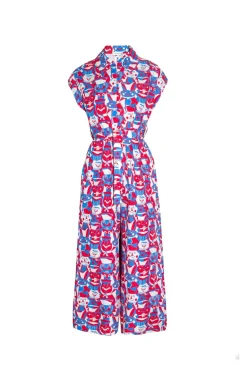 Butella Jumpsuit Miska Faces Red<TOMCSANYI Best
