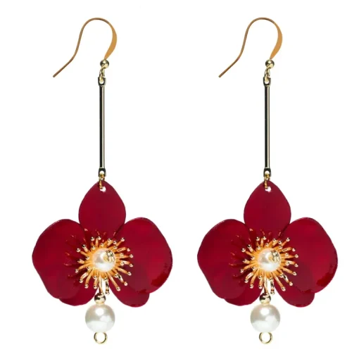 Butterfly Orchid Helmikorvakorut Punainen<Upcycle with Jing Flash Sale