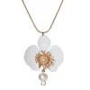 Butterfly Orchid Pearl Kaulakoru Valkoinen<Upcycle with Jing Online