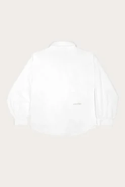 Calabasas Linen Button Down Shirt White<Veld Hot