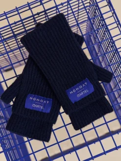 Cartel x Monday Bliss Fingerless Mittens Navy Blue<Copenhagen Cartel Best