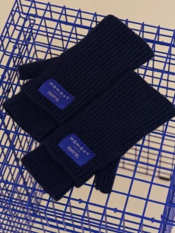 Cartel x Monday Bliss Fingerless Mittens Navy Blue<Copenhagen Cartel Best