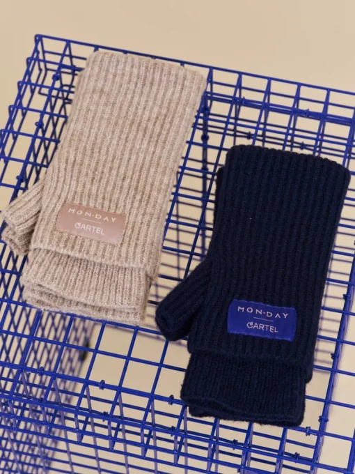 Cartel x Monday Bliss Fingerless Mittens Navy Blue<Copenhagen Cartel Best