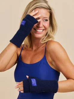 Cartel x Monday Bliss Fingerless Mittens Navy Blue<Copenhagen Cartel Best