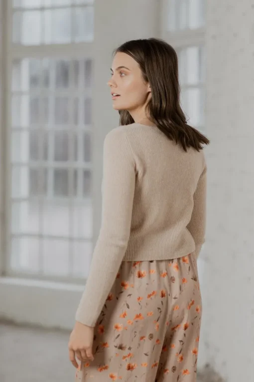 Cashmere Cardigan Hay<KAIKO Hot