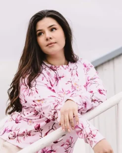 Casual Chic Print Shirt Ballet of Blossoms Pink<Nakoa Flash Sale