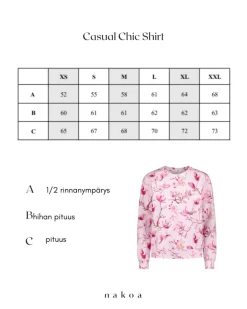 Casual Chic Print Shirt Ballet of Blossoms Pink<Nakoa Flash Sale