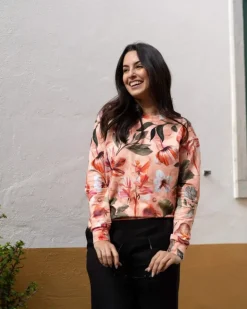 Casual Chic Print Shirt Siesta Orange<Nakoa Flash Sale