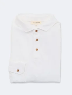 Cavalo Polo Shirt Long White<Carpasus Store