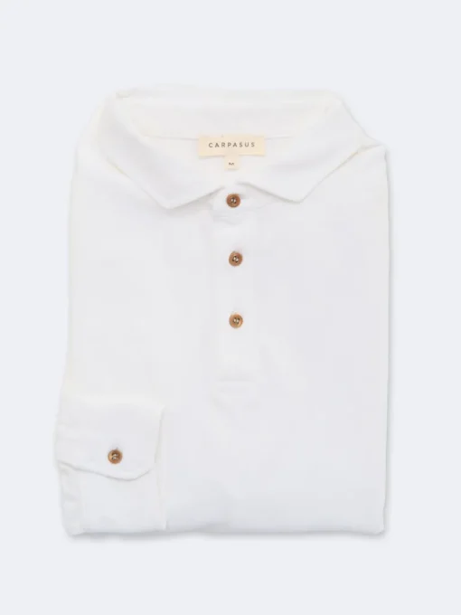 Cavalo Polo Shirt Long White<Carpasus Store