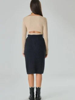 Chanel Merinovilla Hame Harmaa<TENNÉ Best Sale
