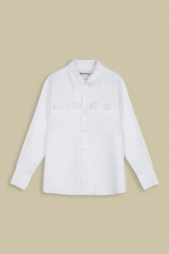 Charlene Linen Shirt Optical White<Kings Of Indigo Flash Sale