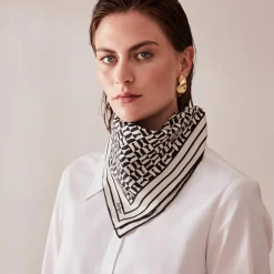 Chess Silk Scarf<Studio Heijne Store