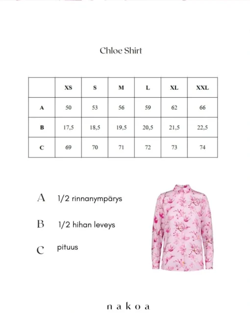 Chloe Button-up Shirt Ballet of Blossoms Pink<Nakoa New