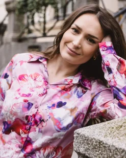 Chloe Button-up Shirt Coral Reef Pink<Nakoa Discount