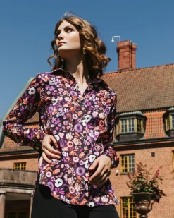Chloe Button-up Shirt Violettes<Nakoa Shop