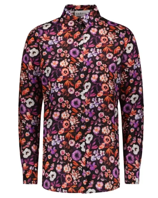 Chloe Button-up Shirt Violettes<Nakoa Shop
