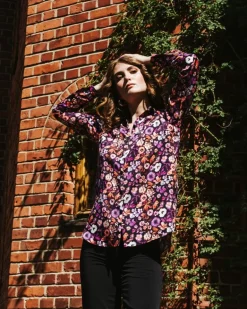 Chloe Button-up Shirt Violettes<Nakoa Shop