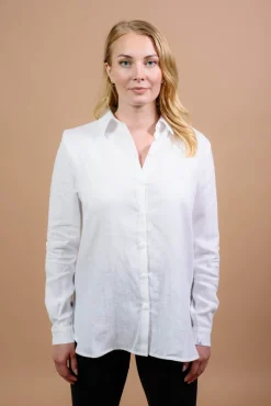 Chloe Linen Shirt Coconut Milk White<Nakoa Hot