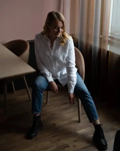 Chloe Linen Shirt Coconut Milk White<Nakoa Hot