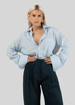 Chloe Pellava Housut Tummansininen<GUAJA. Store
