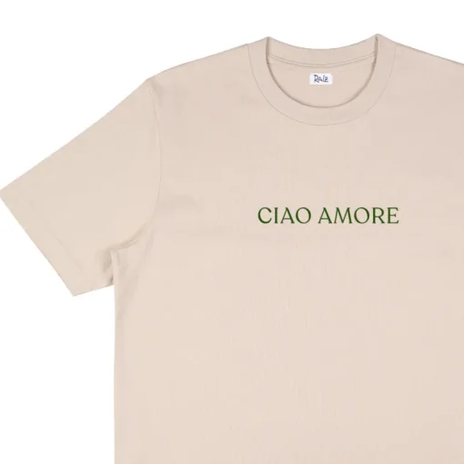 Ciao Amore T-Shirt Beige<RAIZ Best Sale