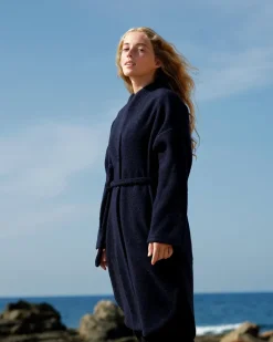 Cigala Organic Wool Coat Dark Blue<Cecilia Sörensen Best