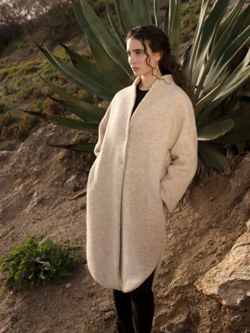 Cigala Organic Wool Coat Dark Blue<Cecilia Sörensen Best