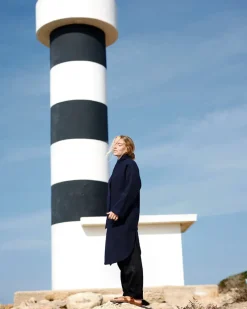 Cigala Organic Wool Coat Dark Blue<Cecilia Sörensen Best