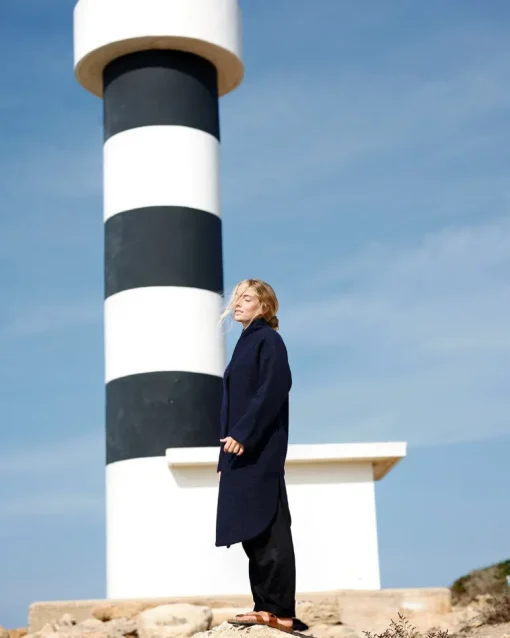 Cigala Organic Wool Coat Dark Blue<Cecilia Sörensen Best