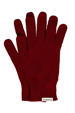 City Organic Cotton Gloves Red<KOMODO Outlet