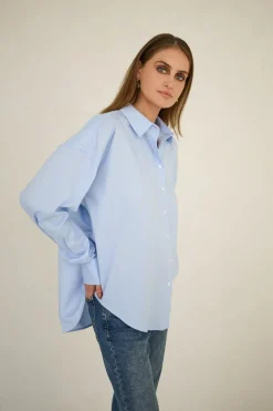 Classic Oversized Shirt Light Blue<Enteliér Store