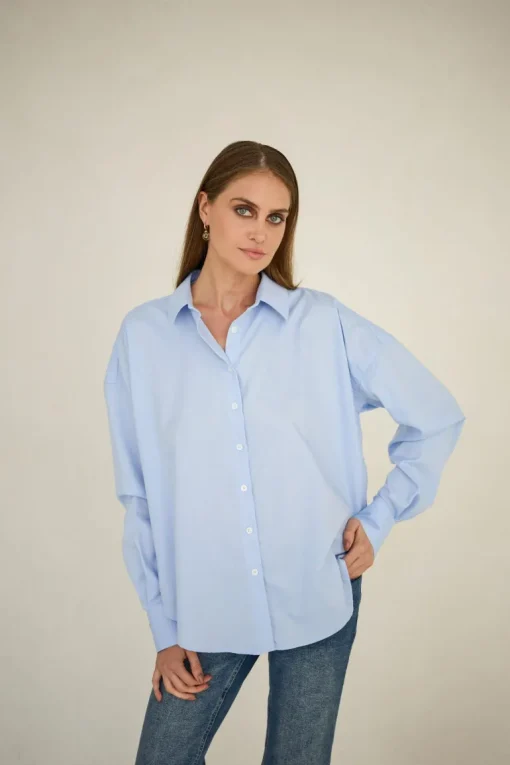 Classic Oversized Shirt Light Blue<Enteliér Store