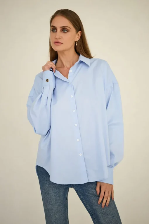 Classic Oversized Shirt Light Blue<Enteliér Store