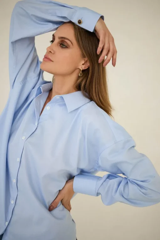Classic Oversized Shirt Light Blue<Enteliér Store