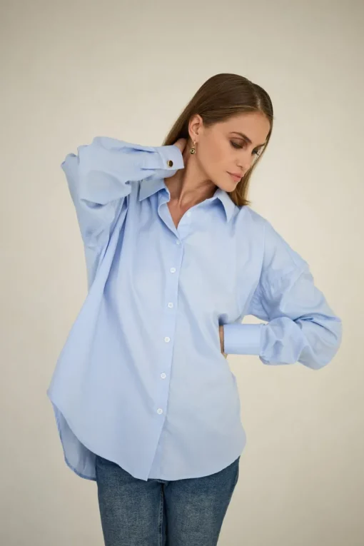 Classic Oversized Shirt Light Blue<Enteliér Store