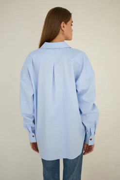 Classic Oversized Shirt Light Blue<Enteliér Store
