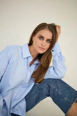 Classic Oversized Shirt Light Blue<Enteliér Store