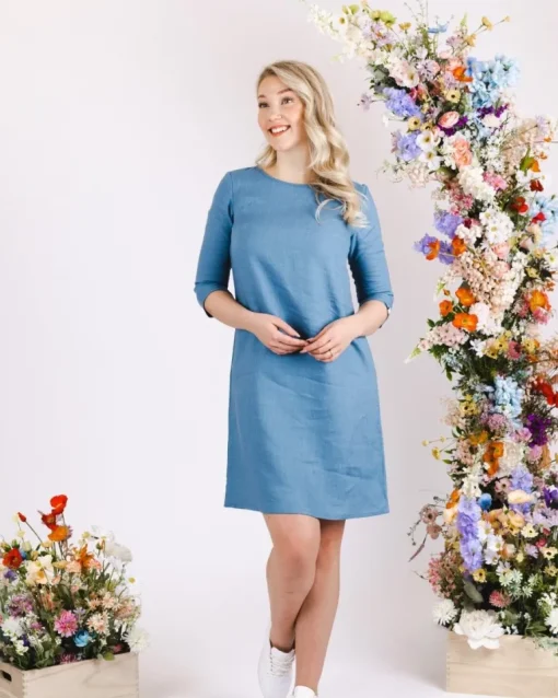 Classic Pellavamekko Bluestone Sininen<Nakoa New