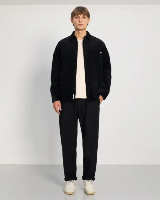 Cord Casual Shirt Black<Rotholz Flash Sale