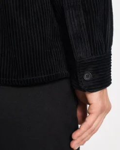 Cord Casual Shirt Black<Rotholz Flash Sale