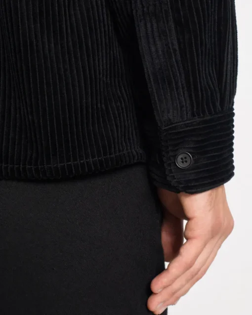 Cord Casual Shirt Black<Rotholz Flash Sale