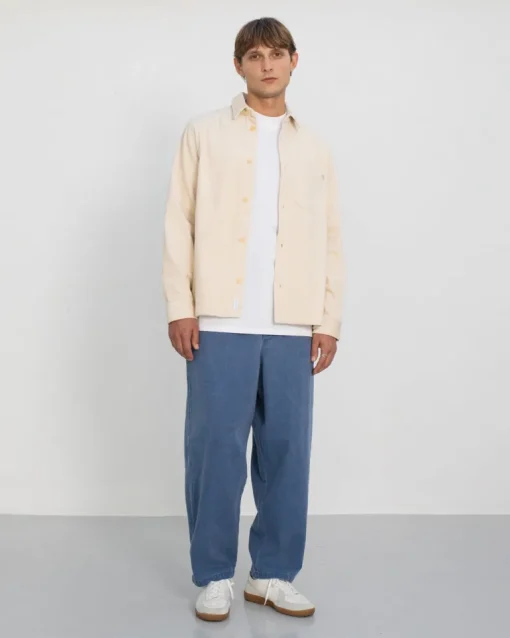 Cord Casual Shirt White<Rotholz Discount