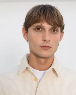 Cord Casual Shirt White<Rotholz Discount